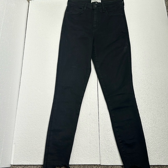 Abercrombie and fitch high rise skinny ankle curv love black jeans size 27/4 - Picture 3 of 8